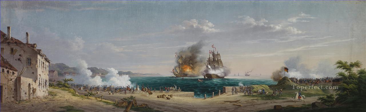 アントン・ニッセン海戦によるエッカーンフェルデ・ダス・ゼーゲフェヒト・フォン・エッカーンフォルデ油絵